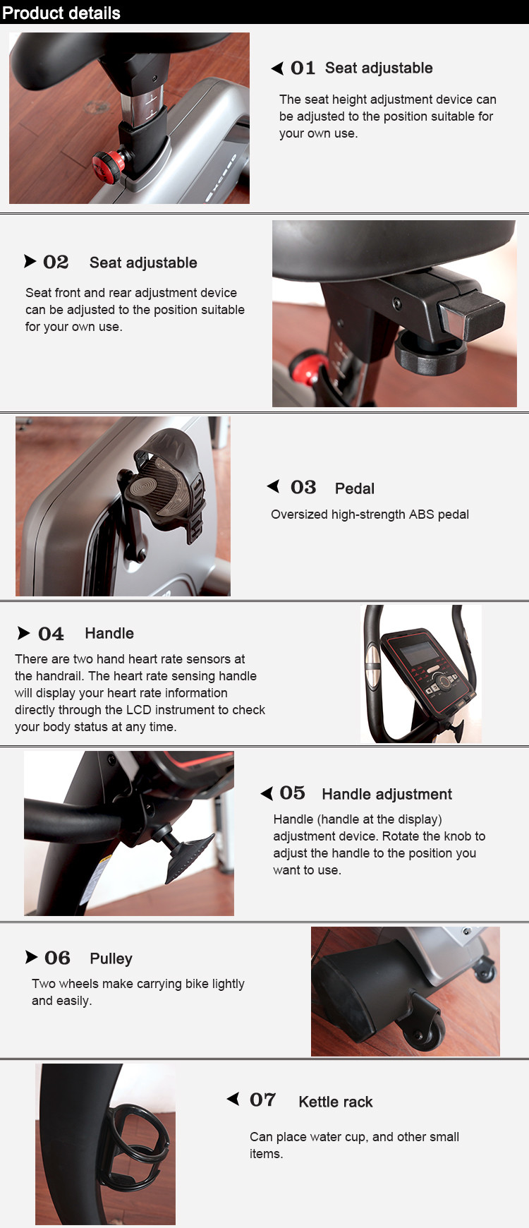 Indoor Stationary Exercise Bike For Home Five Years Guarantee For Motor