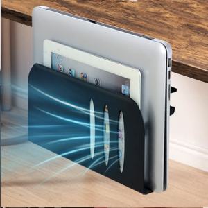 Clamp Mount Under Hanging Desk Organizer for Laptop Stand Tablet iPad books Holder