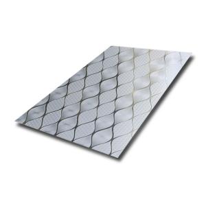 China Custom 201 304 Embossed Decorative Stainless Steel Sheets Pattern on sale