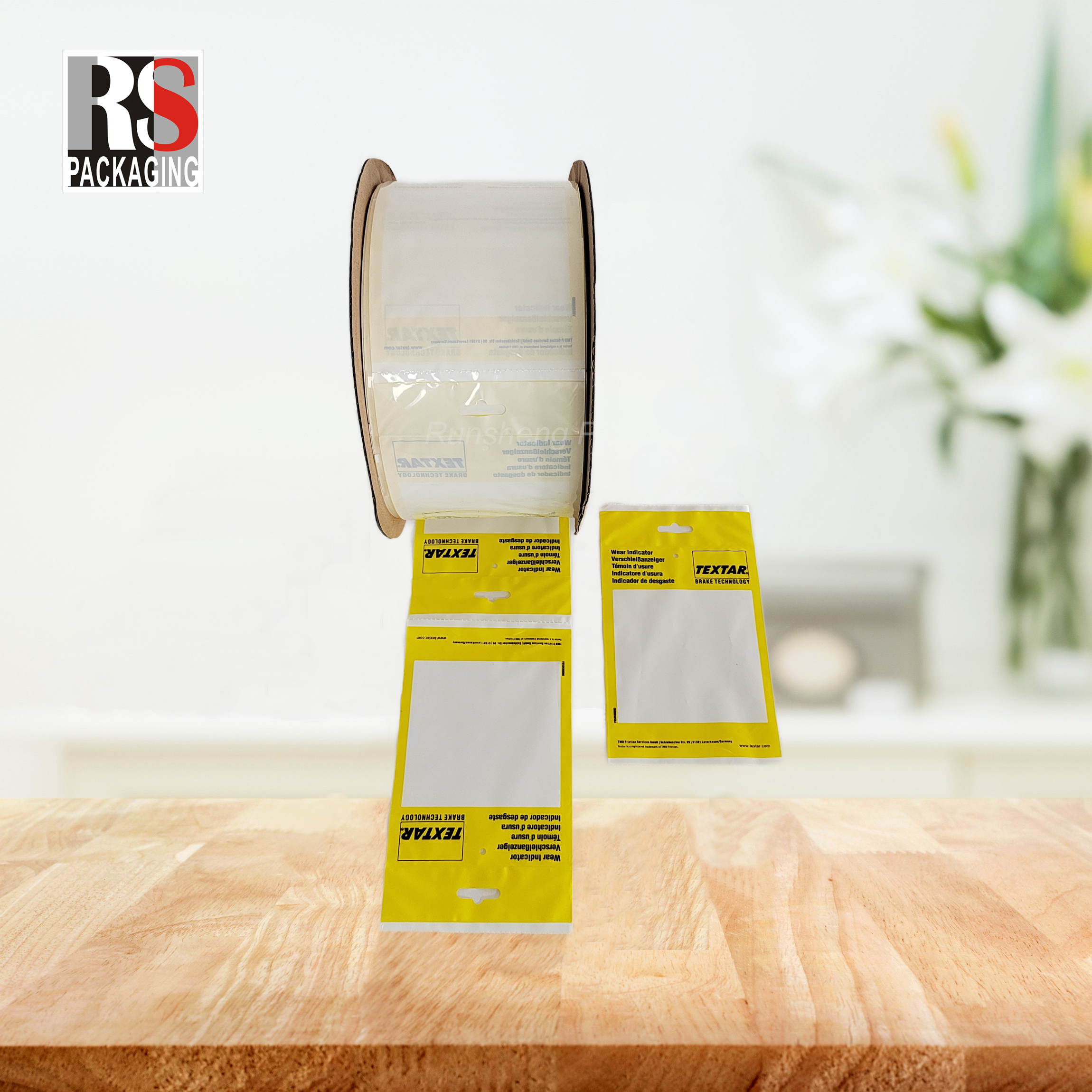 Perforated Auto Bag Pre Opened Custom Printed Plastic For Automatic Heat Sealing