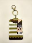 ODM Acrylic Sheet Keychain , Offsetprinted Key Card Holder Keychain