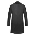 Regular Men's Woolen Coat Winter Solid Color Single-breasted Pocket Camel Male