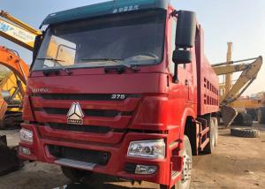 Quality 4 - 6L Engine Capacity Used Diesel Dump Trucks Howo 375 6x4 Year 2015 Red Color wholesale