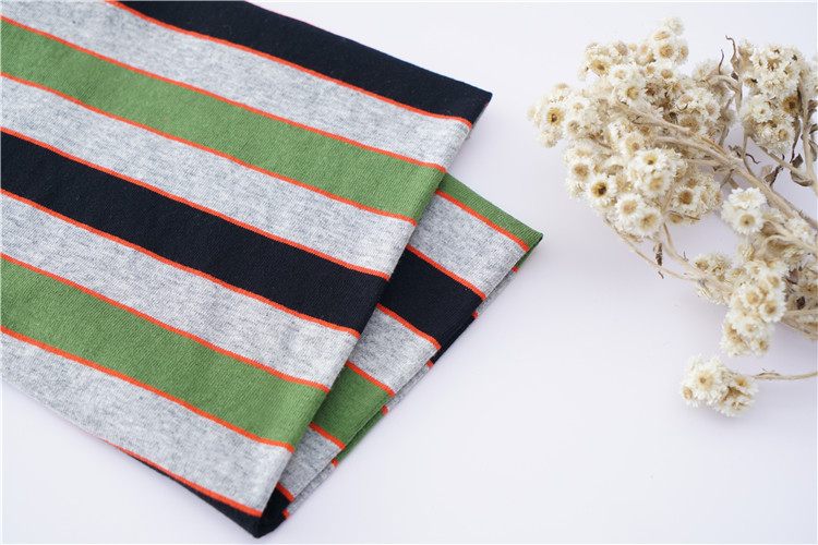 High Density Weaving Striped Cotton Fabric Environmentally Friendly