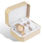 ODM Wrist Watch Gift Set , Tripiece luxury gift sets for her
