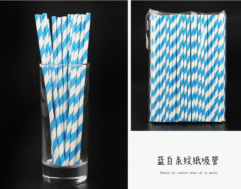 Custom printed colors polka dot striped paper straw,Biodegradable Eco Friendly No-dye Brown Natural Kraft Paper Straw