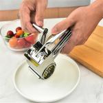 Cheese Tools Versatile Stainless Steel Cheese Grater with 4 Interchangeable