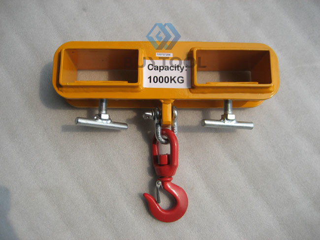 Pivoting Adjustable Hoist Forklift Jib Boom Crane 6000 Lb Lift Capacity Forklift Jib Crane Attachment
