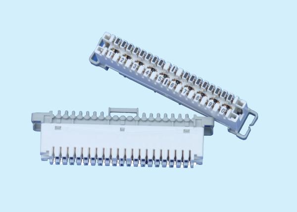 10 Pair Disconnection Module Plastic Materials / Phosphor Bronze Or Brass