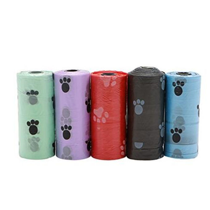 PLA Biodegradable Poop Bags Pet Dog Use With Dispenser Custom Logo Available