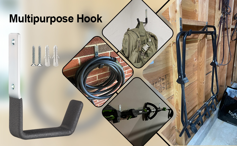 Effortless Organization with Heavy Duty Garage Garden Tool Organizer and Steel Hooks