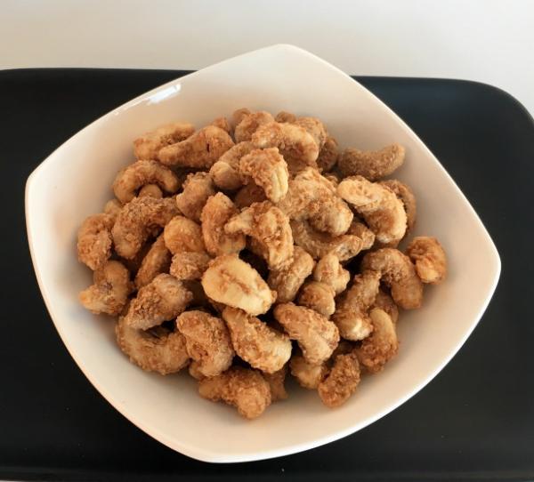 Kosher/Halal Certified Coated Roasted Charcoal Cashews Healthy Crispy and