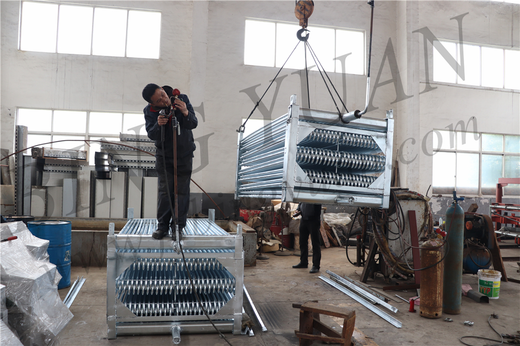 Silver R404A Evaporative Condenser Aluminum Refrigeration Row