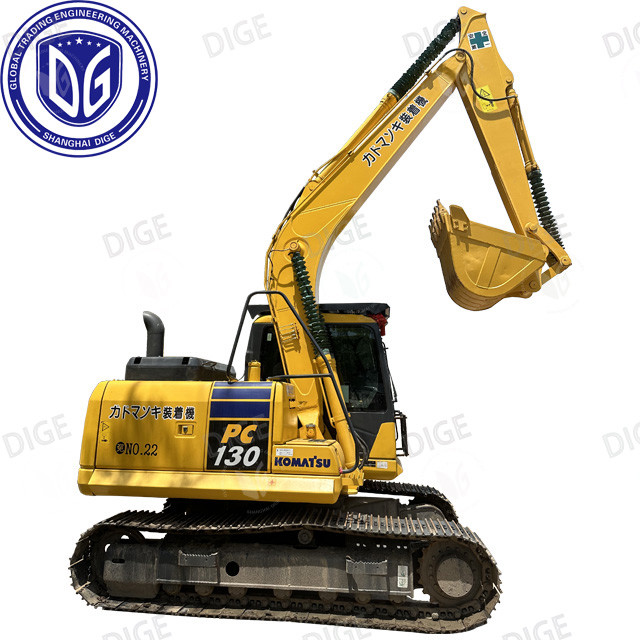 Komatsu PC130 excavator with excellent power durability and high efficiency Japanese Komatsu PC130 13ton medium excavator