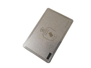 Quality QR Code Signature Panel Membership VIP Card Metal Silver Frosted wholesale