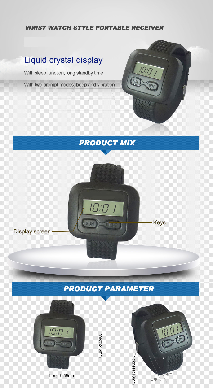 School equipment teacher call security guard wireless security alarm system