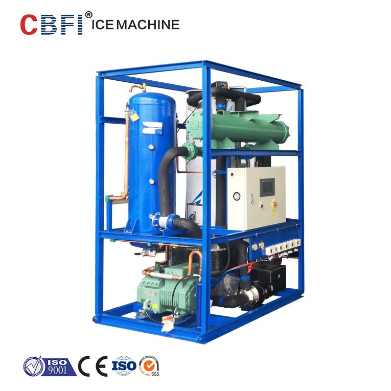 Refrigeration System Ice Tube Making Machine With German Compressor