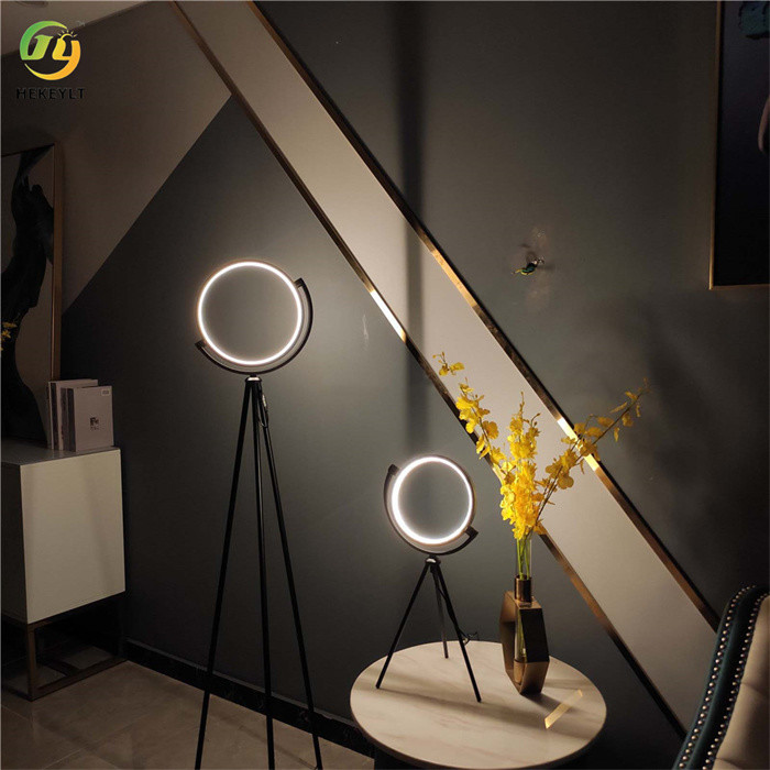 Danish designer art LED floor lamp indoor exhibition hall light luxury personality tripod vertical RGB table lamp