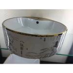 Easy Operation Durable Ceramic Sanitary Ware Wash Basin Closestool Gold Silver