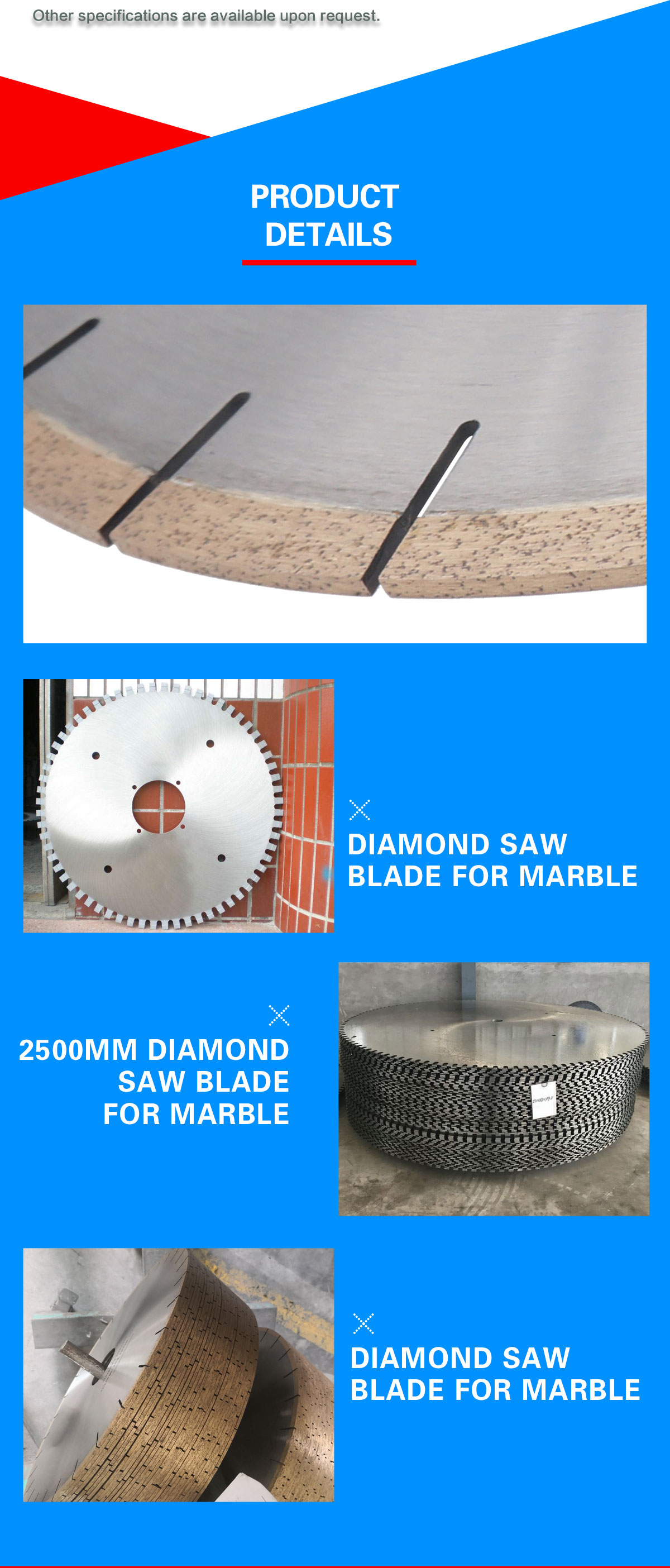 Bridge Cutting Machine Fast Diamond Saw Blades for Cutting of Granite and Marble Material