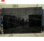 Modern Design Hotel Nero Marquina Big Slab Zimbabwe Black Marble Floors and
