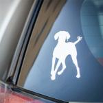 PVC Vinyl Waterproof Car Stickers Cartoon Cute Dog Shape Anti Oil