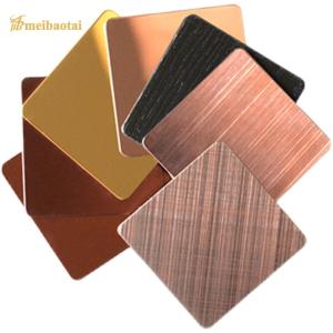 Quality 0.55mm Thickness Hairline Stainless Steel Sheet 304 Grade Decoration Plate wholesale