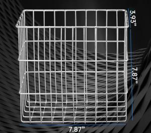 China 30cm Metal Mesh Storage Baskets Rectangular Mesh Basket For Kitchen Bathroom Hospital on sale