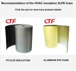 HVAC insulation Adhesive Laminated Pe Foam XLPE DUCT INSULATION flexible