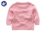 Scoop Welt Knit Girls Pullover Sweaters Crew Neck Long Sleeves Armhole Jumper