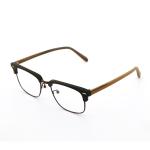 Unisex Full-rim Wood Grain Acetate Optical Glasses Frame MR H004B