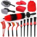 16Pcs Bendable Wheel Brush For Car Alloy Tire Detailing
