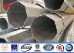 Hot Dip Galvanized Steel Electric Steel Utility Pole For Power Transmission Line