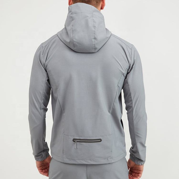 OEM custom logo brand men's streetwear outdoor sports track 100% polyester zip up windbreaker jacket for men