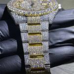 DEF Moissanite Watch Rolex Full Bussdown Rolex Iced Out Diamond Watch