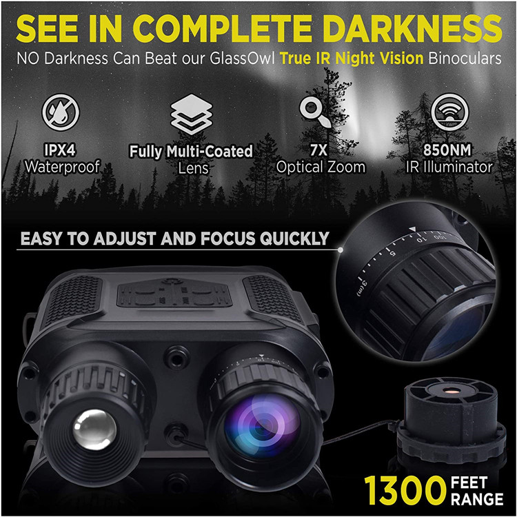 3.5x31 Dual Tube Military Telescope , 320x240 Army Night Vision Binoculars