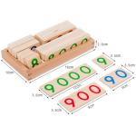 Montessori 6.5cm Wooden Matching Puzzle Numbers Card