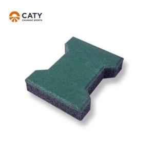 Quality Practical Interlocking Rubber Pavers Anti Skid Water Permeable wholesale
