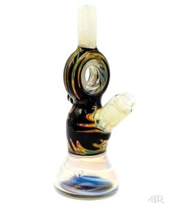 Quality In Stock 12'' Glass Freeze Pipes Coil Bongs Percolator Filter With Ice Catcher wholesale