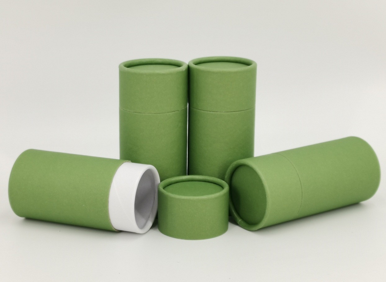 Biodegradable Essential Oil Packaging Custom Logo Cosmetic Paper Tube