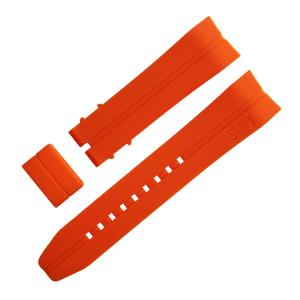 Quality Waterproof Silicone Rubber Watch Strap Bands Curved End Rubber Watch Strap 22mm wholesale