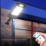 3.7V 3000mAh Pole Solar Street Light , Remote Control Outdoor Security Light
