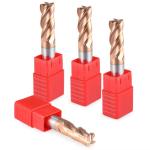 4-Flute Flat End Mills HRC55 Tungsten Carbide Cemented Hard Alloy Milling Cutter