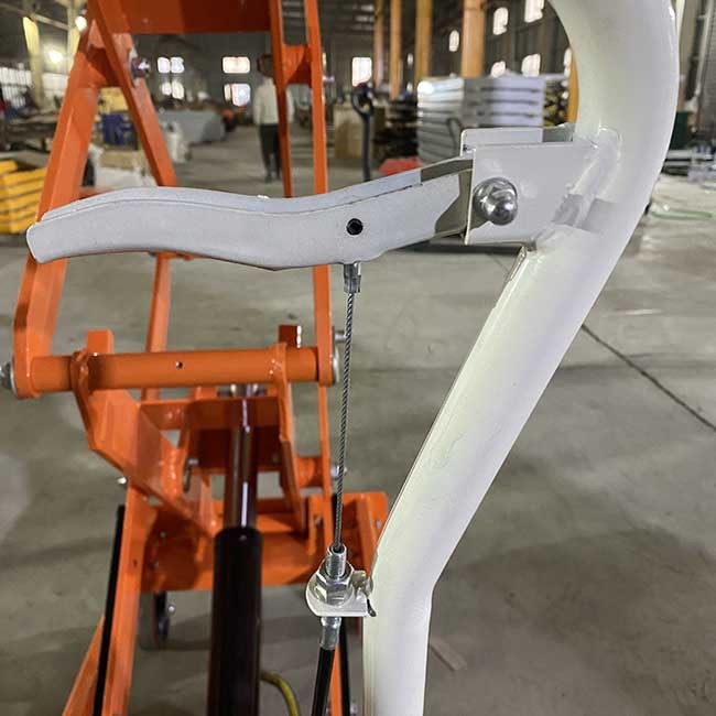 Mobile 0.8 Ton Double Scissor Lift Tables 1010mmx520mm Max Height 1410mm