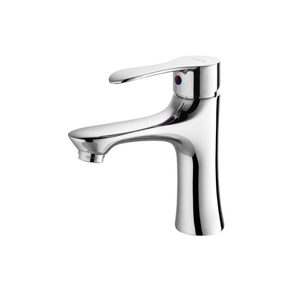 Washroom Basin Faucet High Quality One Handle Brass Chrome Water Tap Hot Cold