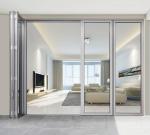 Insulated Glass Aluminum Folding Patio Doors Customized Aluminium Bifold Doors