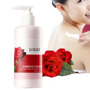 Quality Natural Rose Oil Body Lotion , Moisturizing Body Lotion Provides Barrier Protection wholesale