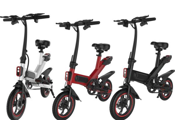 Intelligent City Portable Folding Electric Bike 36V 10AH 25KM / H 120kg Loading