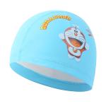Cartoon dolphin waterproof PU long hair fabric ear protection kids swimming pool