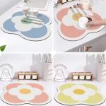 Non Slip Rectangle Rubber Mat for Kitchen Diatomaceous Earth Dish Drying Mat in